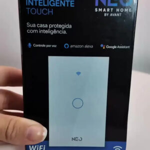 Interruptor Smart Inteligente Wi-fi 2.4 GHz Alexa google 1 Botão 4x2 Bivolt Preto Cod: 291990365 Neo Avant - Imagem 2
