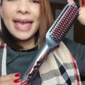 Escova Alisadora Bivolt 3em1 Ceramica Ionica Profissional - Imagem 2