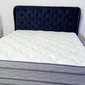 Cama Box King Colchão OrtoFirm + Box 193x203x67 One Face Espuma D45 Cinza - Imagem 2