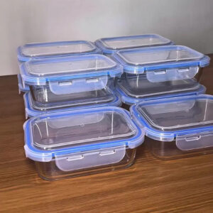 Kit 10 Pote De Vidro Marmita Hermético 640ml Freezer Fitness Rishon - Imagem 2
