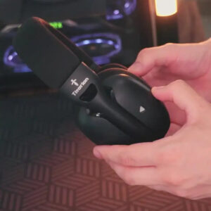 Fone De Ouvido Headset Gamer Sem Fio Titorion Mintak Pro Tri - mode (Wireless 2.4GHz , Bluetooth, Cabo) Ultraleve Preto - Imagem 2
