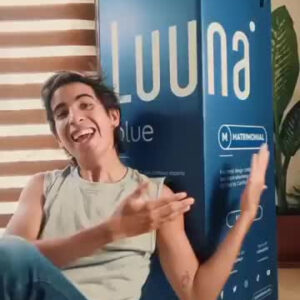 Colchão Casal Luuna Blue, Espuma 21 cm com Bloqueio de Movimento, 10 Anos de Garantia - Imagem 2