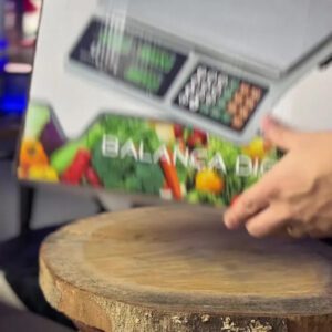 Balança Comercial 40kg Display Duplo Digital Hw Cálculo De Preço E Bateria Recarregável Para Mercado Cozinha Açougue - Imagem 2