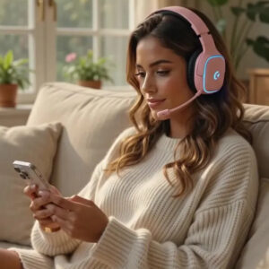 Olafvi Fone de Ouvido Bluetooth Sem Fio Headset Gamer BL 5.3 Preto Capitão 780 7.1 LED RGB - Imagem 2
