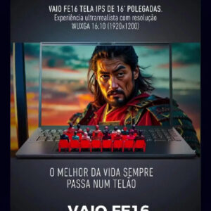 Notebook Vaio Fe16 Amd Ryzen 7-5825u Linux 16gb RAM 512gb Ssd Wi-Fi 6 Tela 16" Ips Wuxga Antirreflexo Cinza Grafite Vjfe69f11xb0121h - Permite upgrade de memória RAM e SSD - Imagem 2