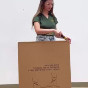 Mesa Dobrável Vira Maleta Com Alça Portátil 1.80m Para Camping Pesca Jardim Área Externa Ou Interna Salão De Festas Gourmet Cor BrancoLuvinco - Imagem 2