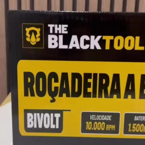 Roçadeira Aparador Grama A Bateria Recarregável 460w Profissional Com Acessórios Tcg12b The Black Tools - Imagem 2