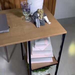 Escrivaninha Mesa Office Estudo Estilo Industrial Cor Preto 1,10m Klm Store - Imagem 2