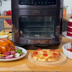 Fritadeira Elétrica Wap Air Fryer Oven Digital Black Inox 12 Litros com Revestimento Antiaderente - Imagem 2