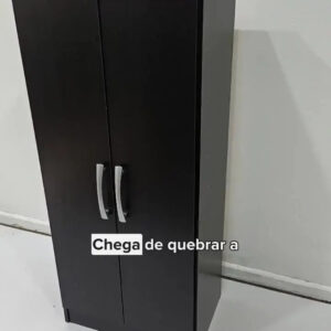 Armário Multiuso 2 Portas Preto Regente - Imagem 6