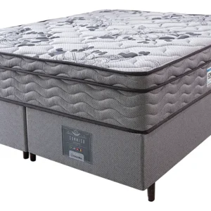 Cama Box King Colchão OrtoFirm + Box 193x203x67 One Face Espuma D45 Cinza - Imagem 6