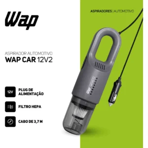 Aspirador Automotivo Portátil WAP CAR com Filtro HEPA e Cabo de 3,7m - Imagem 5