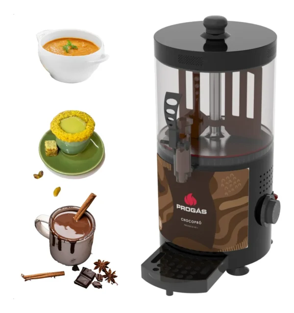 Máquina Profissional Chocolate Quente Chocolateira Fondue 3l