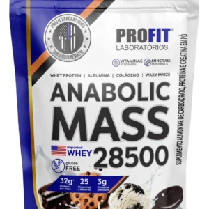 Suplemento en po Profit Labs Proteínas de Anabolic Mass 28500 sabor cookies and cream x 3kg - Imagem 1