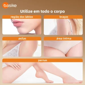 Depilador A Laser De Depilador Luz Pulsada IPL Profissional 9 Níveis De Ajuste, Sensacao Gelo Indolor Depilacao Definitiva, Unissex Para Bivolt Depilacao Laser Dep Portatil, Para Corpo Todo Basike - Imagem 8