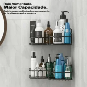 Kit 5 Prateleira Banheiro Suporte Porta Shampoo E Sabonete - Imagem 5