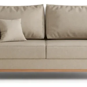 Sofá 3 Lugares Beny 180cm Retratil Moderno Sala Estar Luxo Puff Poltrona Pufe - Imagem 2