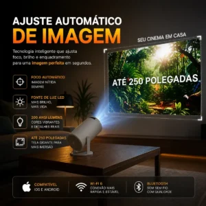 Projetor Portátil 4k Hd Android 11.0 Smart Wifi 5g Bluetooth - Imagem 5