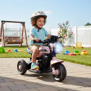 Moto Elétrica Infantil Mini First Custom 6V Zippy Toys Rosa - Imagem 3