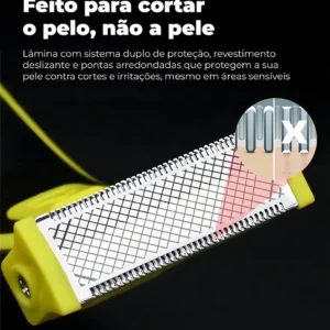 Aparador de Pelos Elétrico Lecom Prova D'Água Bivolt Barbear e Depilar - Imagem 3