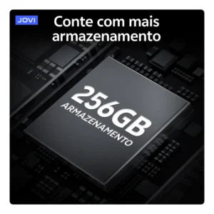 Smartphone Jovi Y19s 256gb, 4+4gb Ram Turbo, Câmera 50mp, Bateria 5500mah, Carregamento 15w, Tela 90hz - Preto Safira - Imagem 6