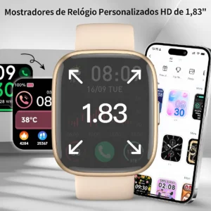 Relógio Smartwatch Fitness Alexa Bluetooth Monitor Cardíaco - Imagem 6