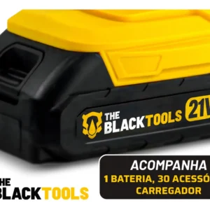 Parafusadeira E Furadeira Impacto The Black Tools Tb-21pw 3/8 Cor Amarelo Frequência 50/60 Hz - Imagem 4