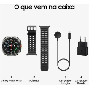 Samsung Galaxy Watch Ultra 2025 Smartwatch 47mm Lte, Galaxy Ai, Titânio Aeroespacial Titânio Prata - Imagem 3