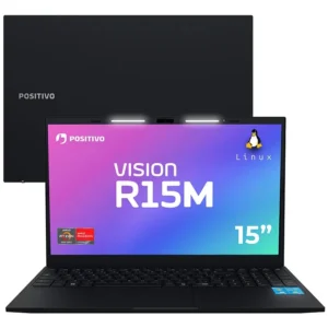 Notebook Positivo Vision R15M com Minitela, AMD Ryzen 3, 8GB de RAM e SSD de 256GB - Imagem 1
