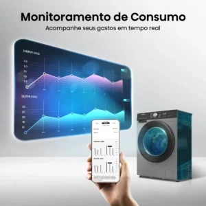 Lava E Seca Hisense 11kg Titanium Conectada Cinza-escuro - Imagem 6