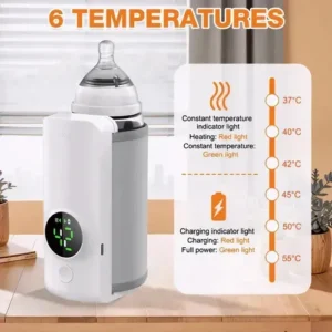 Aquecedor de Mamadeira Portátil Recarregável USB SKY para Bebê - Imagem 4