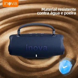 Caixa de Som Portátil Inova 10W Bluetooth RGB, à Prova D'água, com Rádio - Imagem 7