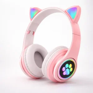 Fone Gatinho Infantil + Caixa De Som Karaokê C/ 2 Microfones - Imagem 3