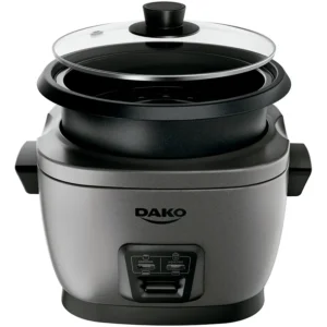 Panela De Arroz Elétrica Dako 700w Com 4 L 10 Xícaras Cinza Cor Cinza-escuro Frequência 60 Hz - Imagem 4