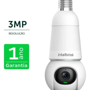 Câmera Lâmpada Intelbras Im6 Full Color 3mp 360 Wifi Interna Cor Branco - Imagem 3