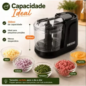 Mini Processador Triturador Elétrico 350ml - 127v / 220v - Imagem 7