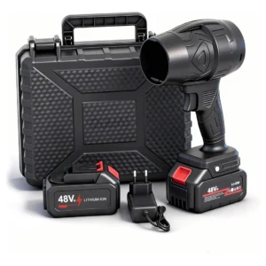 Soprador 48v Turbo Portátil Com 2 Baterias Potente Preto - Imagem 1