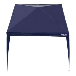 Tenda Gazebo Azul Polietileno 3x3 Metros Desmontável Camping Praia Pésca Usd - Imagem 8