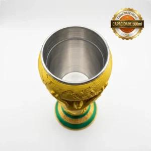 Copo Taça Copa Do Mundo 2026 Trofeu Fifa Premium 500ml Ouro - Imagem 6
