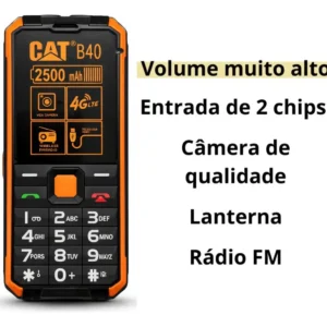 Celular Antigo Cat B40 4g Volume Alto Tecla Grande Idoso - Imagem 5