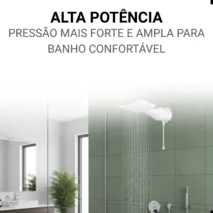 Chuveiro Lorenzetti Loren Shower Ultra Eletrônico Branco 7500W - Imagem 5