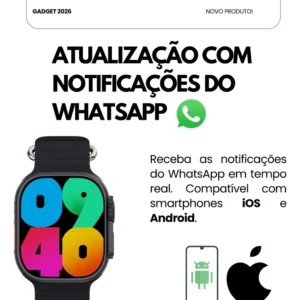 Relogio Smartwatch 10 Ultra Plus Tela Amoled Monitor 2026 O - Imagem 5