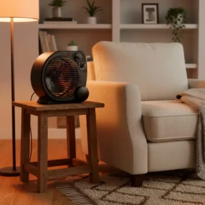 Aquecedor Elétrico 110v Portátil A Ar Ventilador Quente Preto Aq04 - Mimo Style - Imagem 3