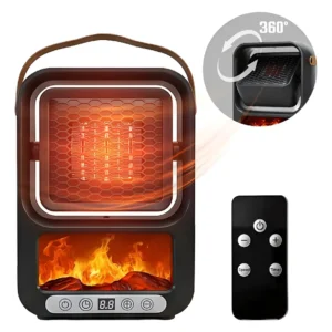 Aquecedor Portátil Quartzo Com Ventilador Remoto E Lcd 1600w - Imagem 1