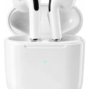 Fone De Ouvido Bluetooth Sem Fio Bateria de Longa Duração Pro 4 Branco Conecta Rápido Fast Plug Com Case Carregador E Microfone - Imagem 5