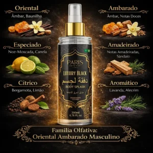 Body Splash Árabe Masculino Kit C/4 Perfumes De Alta Fixação Soul Cosméticos 200ml - Imagem 3