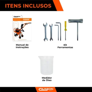 Motocultivador A Gasolina Micro Trator Arado De Terra 3,6 Hp - Imagem 3
