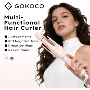 Modelador De Cabelo Automático 7em1com Cabeça Intercambiável - Imagem 7