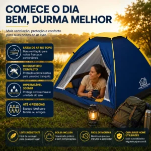 Barraca Para Até 4 Pessoas Camping Iglu Home Utilidades - Imagem 6