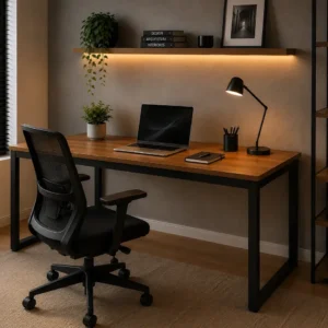 Mesa Gamer Industrial 150cm Para Setup E Escritório - Imagem 1